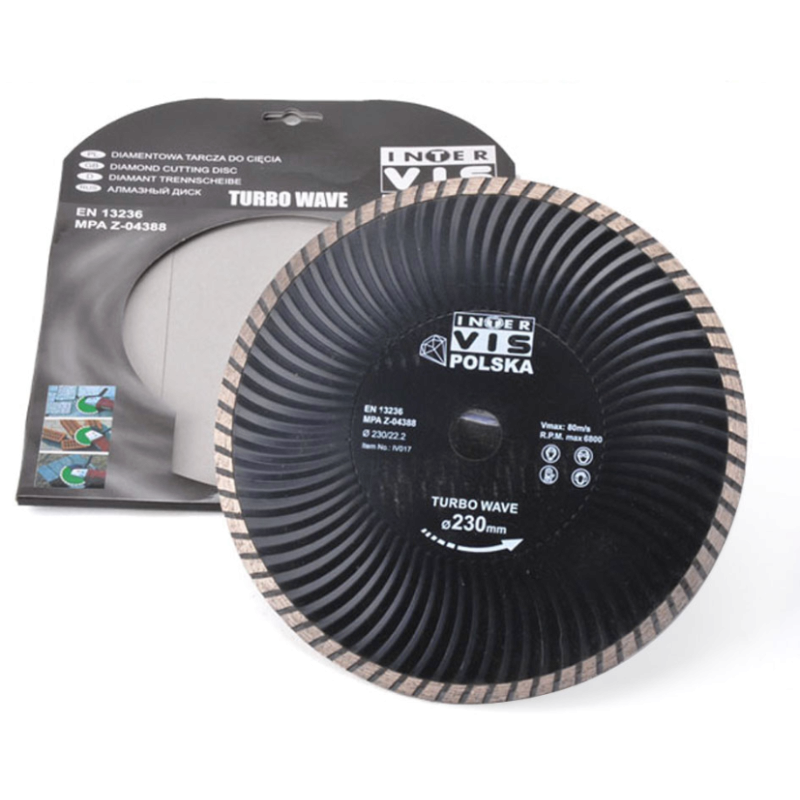 TARCZA DIAMENTOWA  125mm  Turbo INTER-VIS